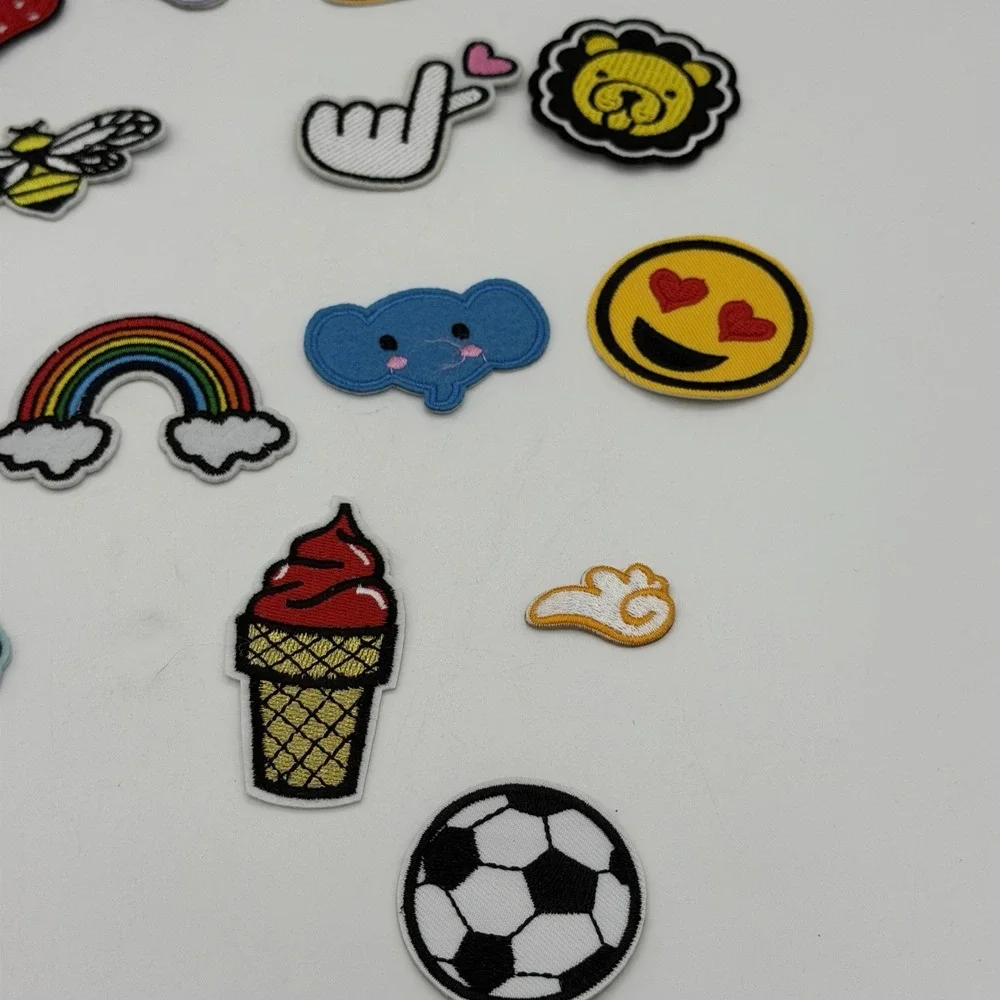 20pcs Cute Pattern Iron on and Sew on Patches for Clothes, Jeans, Hats, Backpack